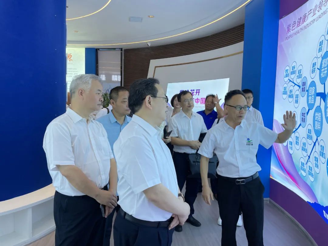 湖南省中醫藥研究院葛金文院長和邵陽市各級領導專家蒞臨天香生物產業園考察指導